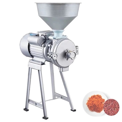 Hotels Electric Heater Cylinder Cereal Grinder Corn Grain Rice Mill Wheat Flour Dry And Wet Grinding Machine